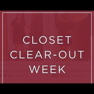CLOSET CLEAR OUT!